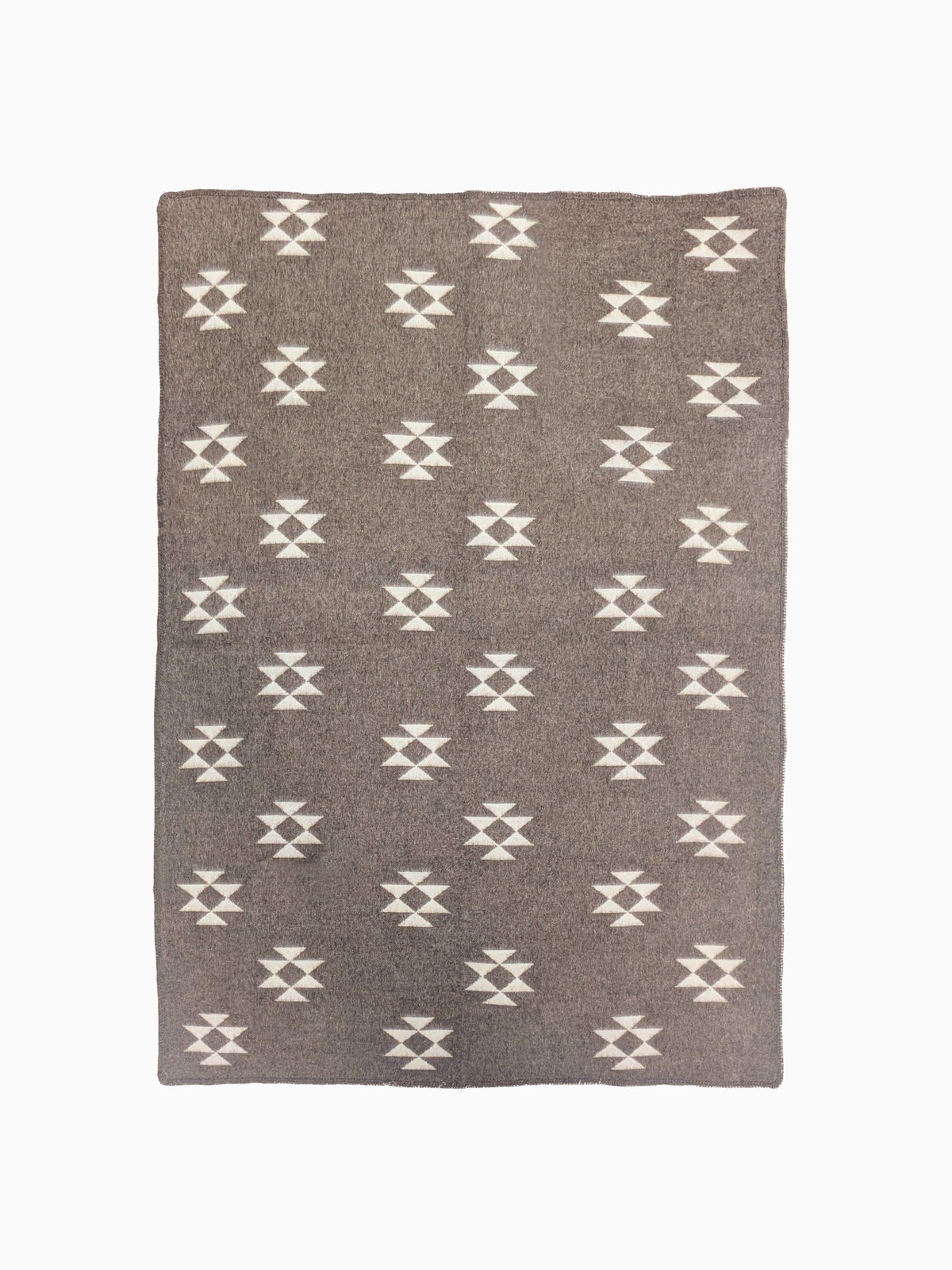 SIGN — Undyed Wool Blanket with Ancient Motifs