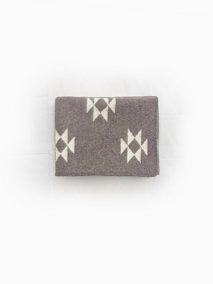 SIGN — Undyed Wool Blanket with Ancient Motifs