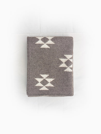 SIGN — Undyed Wool Blanket with Ancient Motifs