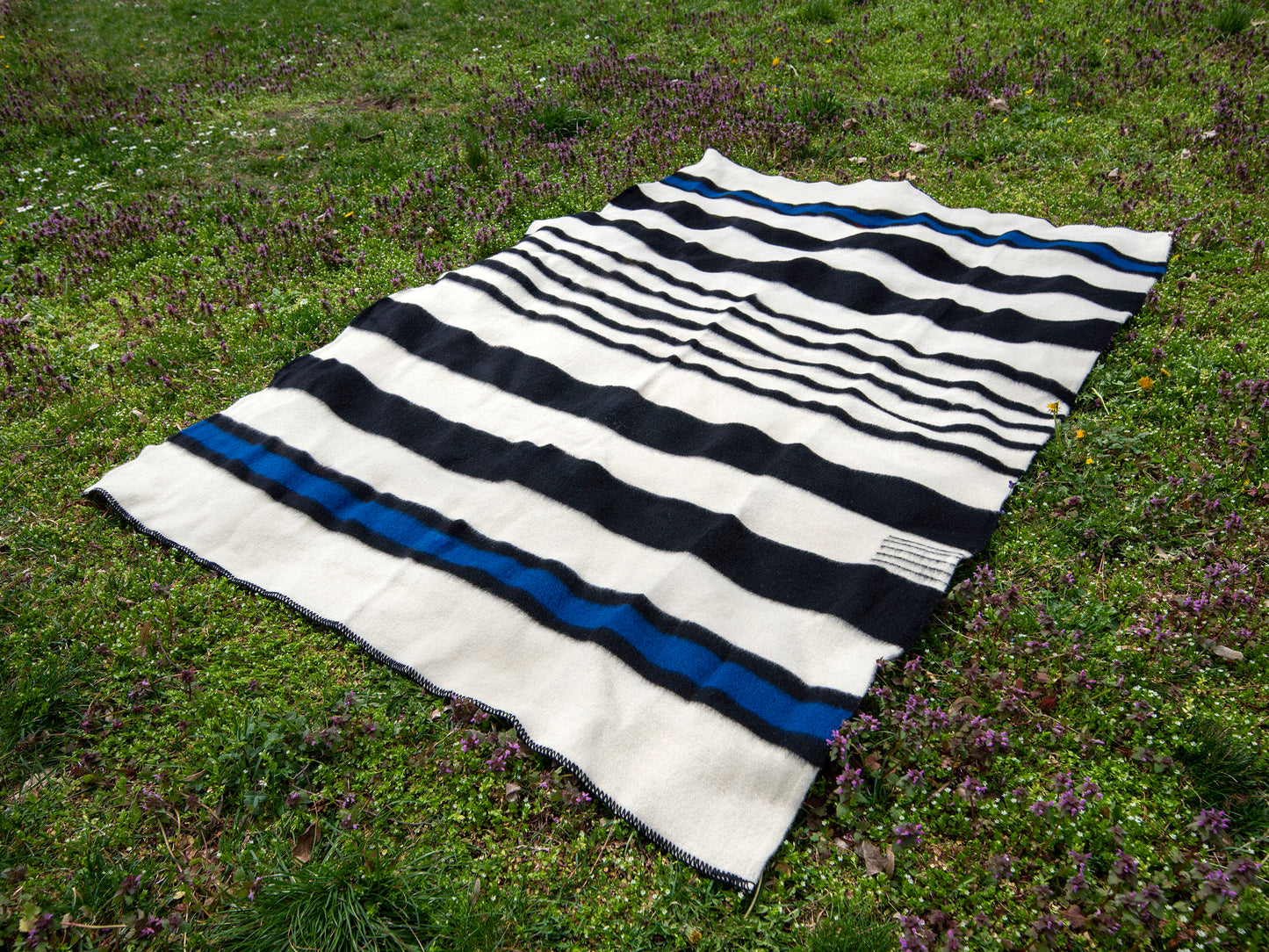 Striped Heavyweight Wool Blanket S04