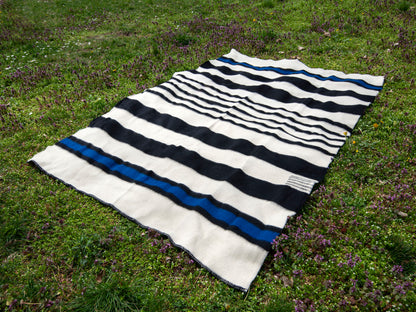 Striped Heavyweight Wool Blanket S04