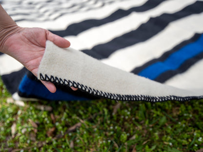 Striped Heavyweight Wool Blanket S04